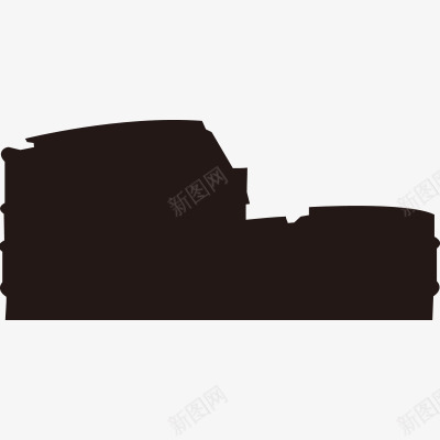 欧美建筑剪影png免抠素材_新图网 https://ixintu.com 城堡剪影