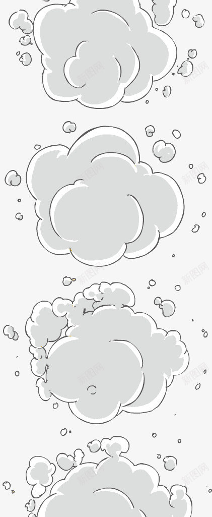 卡通白色云朵图标png_新图网 https://ixintu.com 云朵 卡通 图标 白色