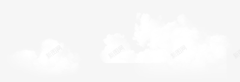 白色云朵云团装饰png免抠素材_新图网 https://ixintu.com 云团 云朵 图片 白色 装饰