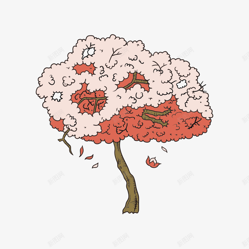 日本文化日本png免抠素材_新图网 https://ixintu.com 卡通 日本 日本文化 日本绘画 树 樱花树