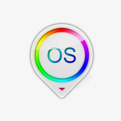os下载OS简洁灰色炫彩图标高清图片