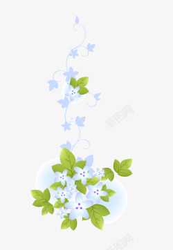 花卉羽毛花纹花卉边框高清图片