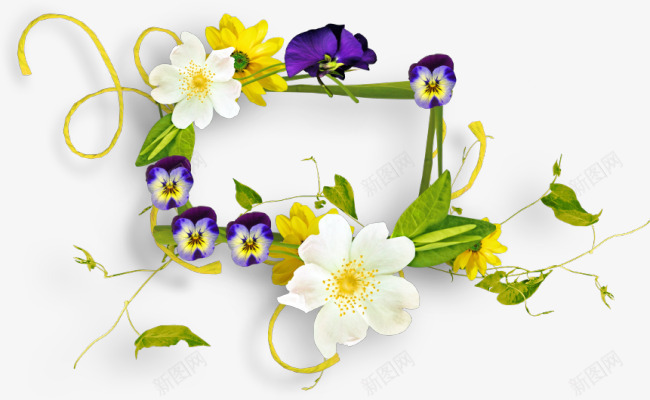 白色简洁花朵创意png免抠素材_新图网 https://ixintu.com 创意 白色 简洁 花朵