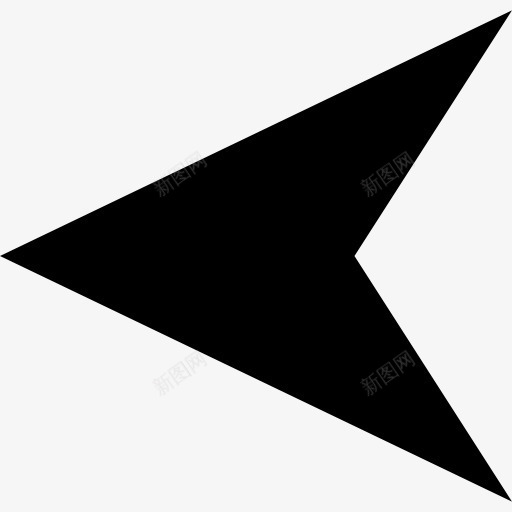左箭头图标png_新图网 https://ixintu.com 三角形 以前的方向 多媒体选项 左箭头 接口 箭头方向 背部