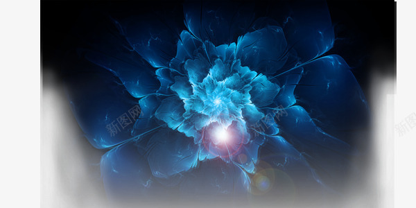蓝色浪漫花朵商业png免抠素材_新图网 https://ixintu.com 商业 星光 浪漫 花朵 花朵素材库 花朵素材库图片 蓝色