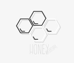 蜂蜜块扁平化蜂蜜矢量图图标高清图片