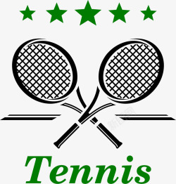 绿色网球拍网球大赛级别高清图片