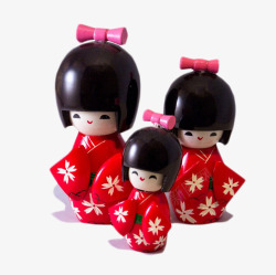 日本小娃娃工艺品素材