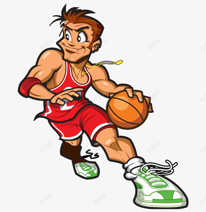 打篮球的男孩png免抠素材_新图网 https://ixintu.com 卡通 手绘 男孩 篮球 运动