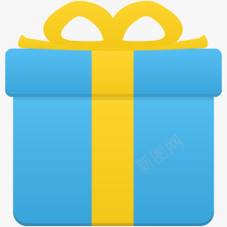 蓝色礼物盒子商业简洁风格图标png_新图网 https://ixintu.com png 商业 图标 盒子 礼物 简洁 蓝色 风格