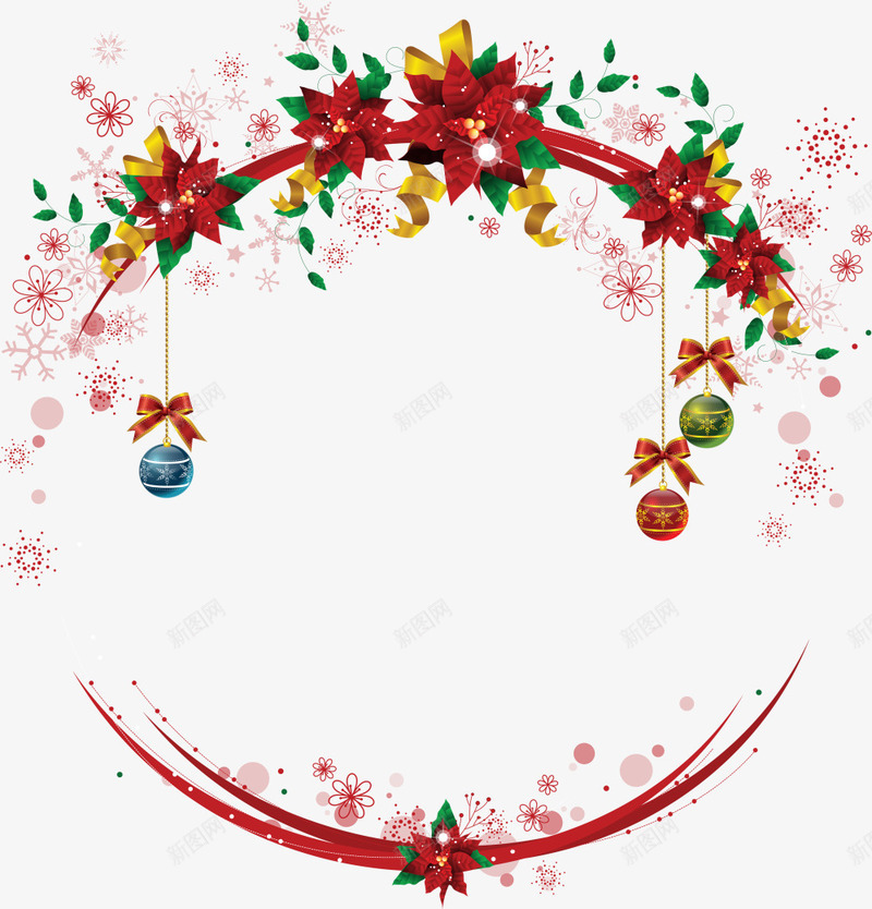 圣诞节花环png免抠素材_新图网 https://ixintu.com 圣诞节花环装饰图片 圣诞节装饰素材
