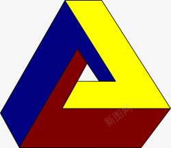 视觉三角形错觉三角形素材