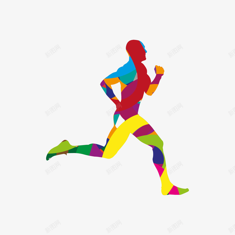 跑步中的男人矢量图ai免抠素材_新图网 https://ixintu.com 300像素图 AI图免抠 大图免抠 手绘 男人 跑步 运动 高清免抠 矢量图