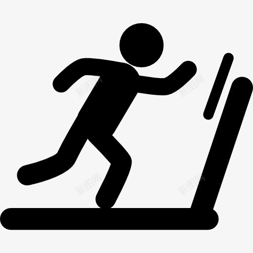 人跑在跑步机图标png_新图网 https://ixintu.com humanpictos 人 小黑人跑步 工具 机 跑步 跑步logo 跑步机 转轮 运动