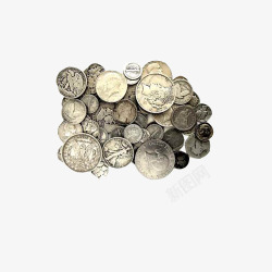 欧美风海盗宝藏硬币装饰素材
