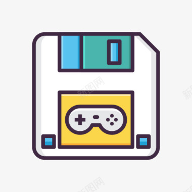 游戏磁带游戏标图标图标