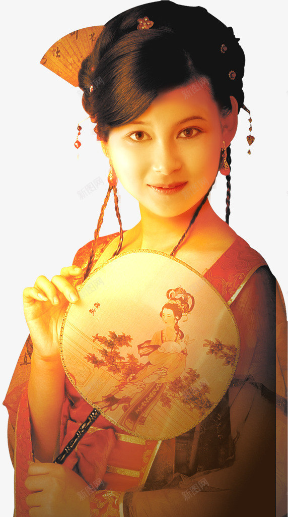 中国古典美女复古png免抠素材_新图网 https://ixintu.com 中国 古典 复古 美女