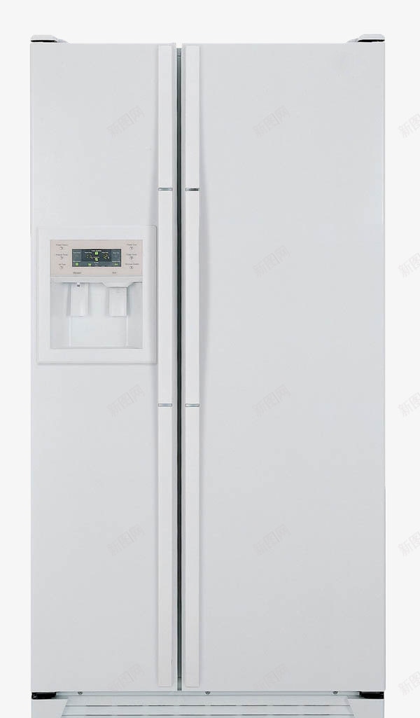 白色简洁智能双开门冰箱png免抠素材_新图网 https://ixintu.com 冰箱 家用电器 家电 对开门冰箱 智能 电冰箱 电器