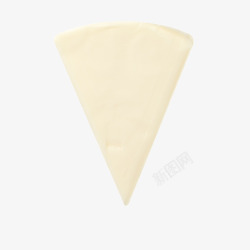 白色三角形奶酪素材