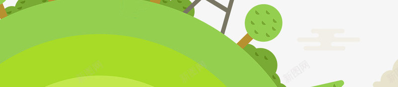 创意绿色树木人物国际气象日图案psd免抠素材_新图网 https://ixintu.com 云 人物 创意 国际气象日 天气 天气预报 树木 气象 白云 绿色