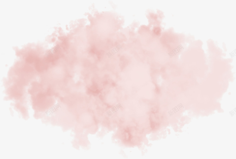 淡粉色云朵元素png免抠素材_新图网 https://ixintu.com 云朵 元素 粉色