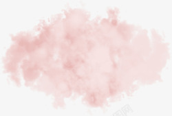淡粉色云朵元素素材