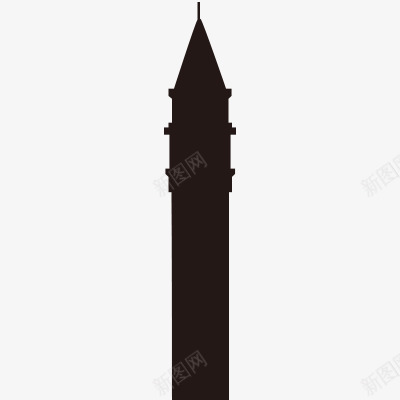 欧美建筑剪影png免抠素材_新图网 https://ixintu.com 灯塔