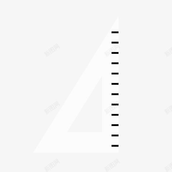 三角尺子矢量图ai免抠素材_新图网 https://ixintu.com 三角尺子 白色三角尺 矢量尺子 矢量图