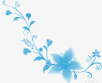 精美的花精致蓝色的花高清图片