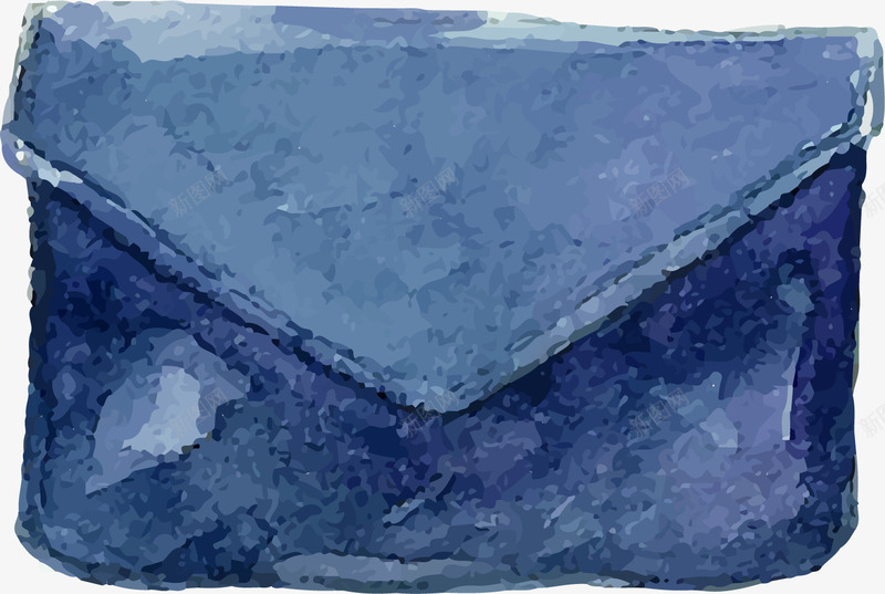 彩绘蓝色包png免抠素材_新图网 https://ixintu.com 包 常用品 彩绘 手绘 水彩 生活 简洁 蓝色 钱包
