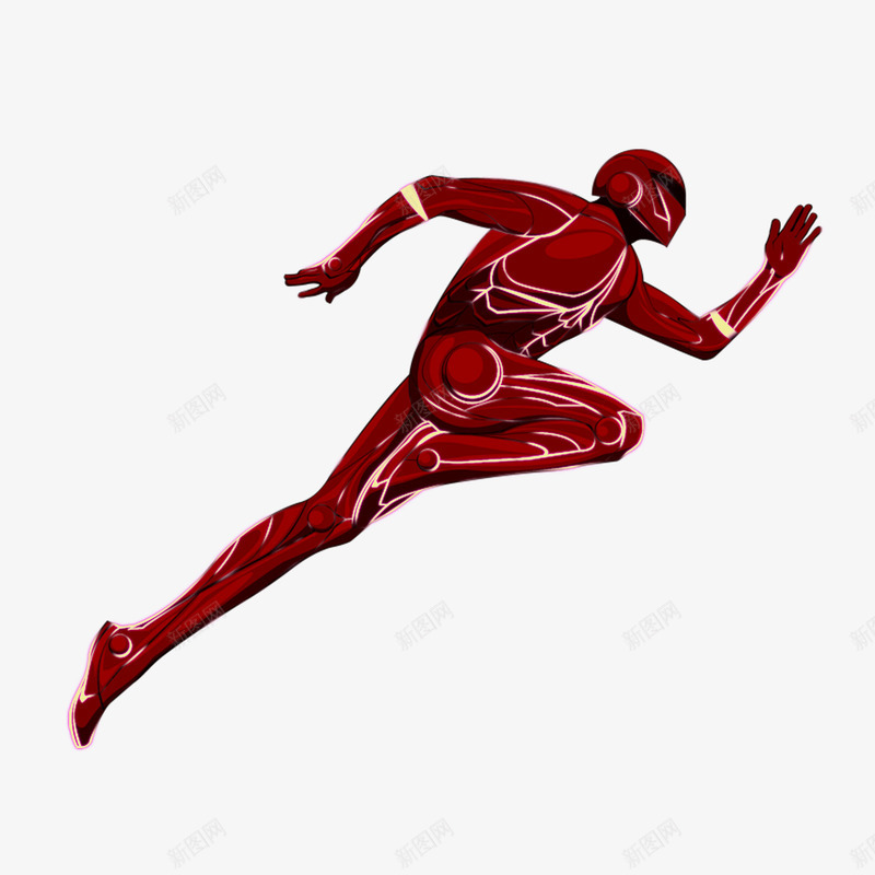 奔跑的背影红色肌肉psd免抠素材_新图网 https://ixintu.com 健康 冲刺 奔跑的背影 红色 肌肉 跑步 运动 速度 锻炼