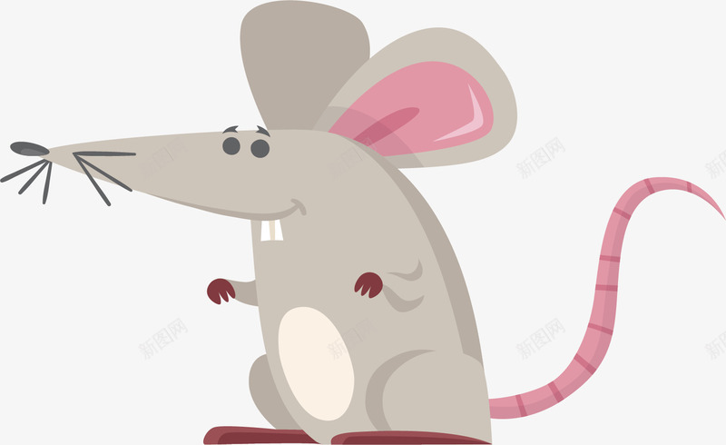 卡通老鼠矢量图ai免抠素材_新图网 https://ixintu.com 动物 动物插画 卡通 卡通动物 可爱动物 小动物 矢量图 简笔鼠 老鼠 老鼠生日