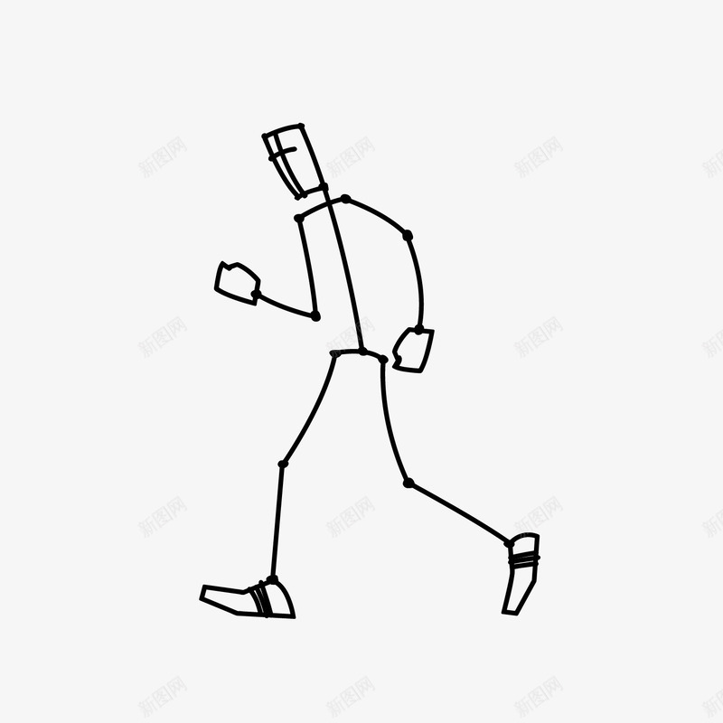 正在跑步的男孩png免抠素材_新图网 https://ixintu.com 扁平火柴人 火柴人走路 男孩 走路 跑步 运动