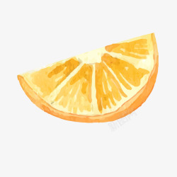 卡通水彩橙子水果矢量图素材