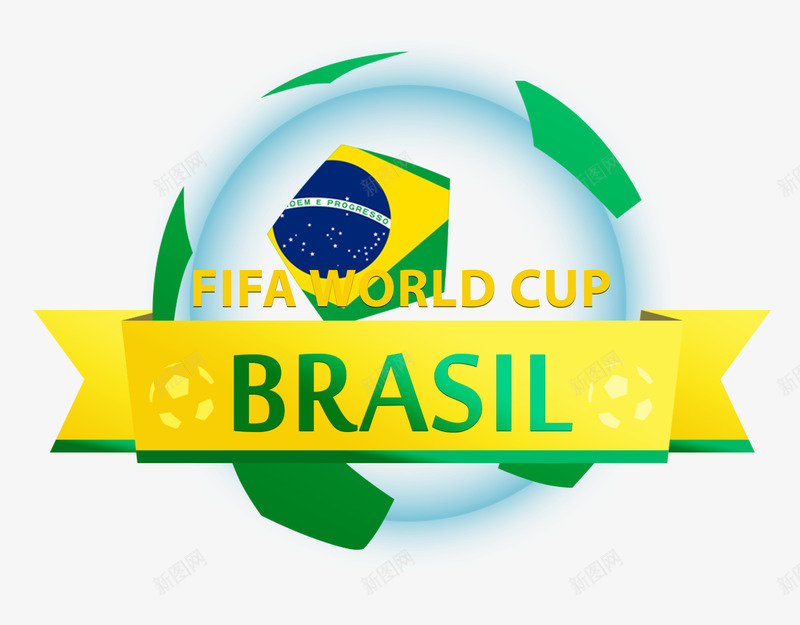 2014巴西世界杯标志图标png_新图网 https://ixintu.com 保利尼奥 内马尔 巴西 巴西世界杯 桑巴军团 足球 足球世界杯 踢足球的运动员