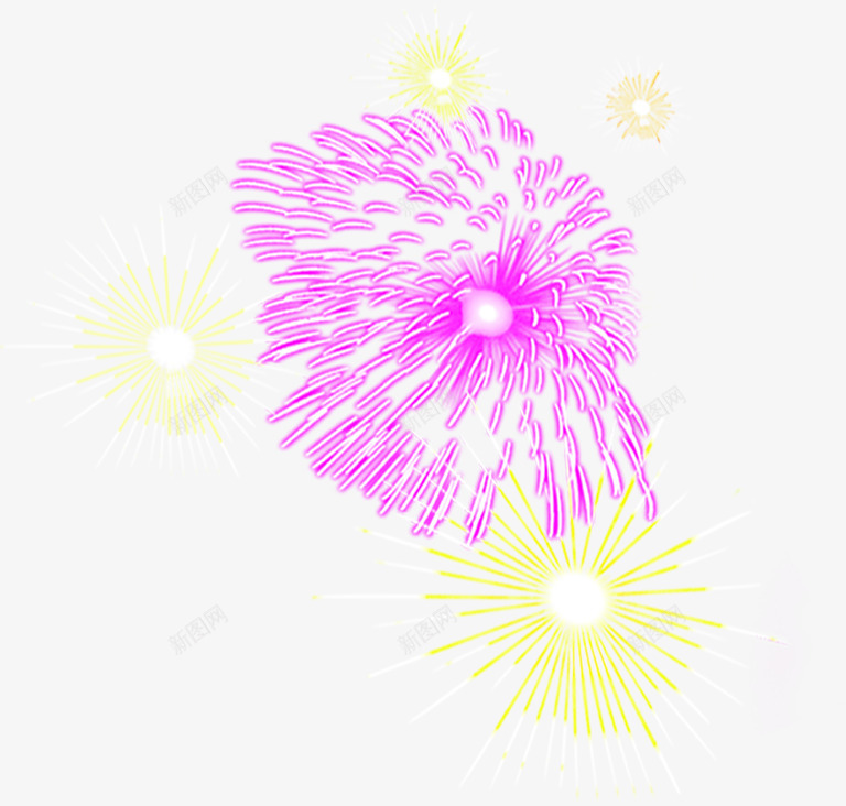 紫色绚烂烟花星光png免抠素材_新图网 https://ixintu.com 星光 烟花 紫色 绚烂