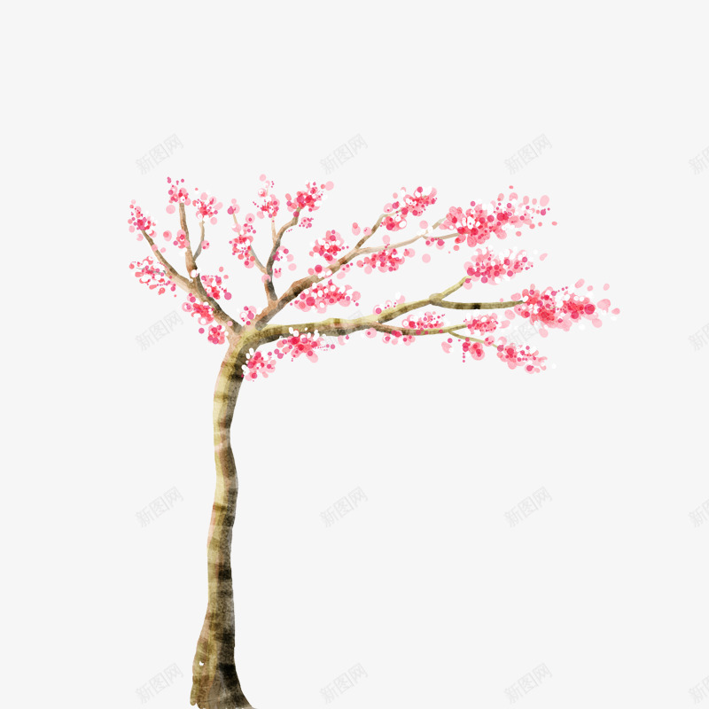 树png免抠素材_新图网 https://ixintu.com 树 樱花树 背景图案 装饰