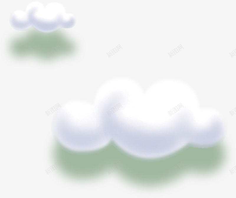 白色云朵卡通云彩装饰png免抠素材_新图网 https://ixintu.com 云彩 云朵 卡通 白色 装饰