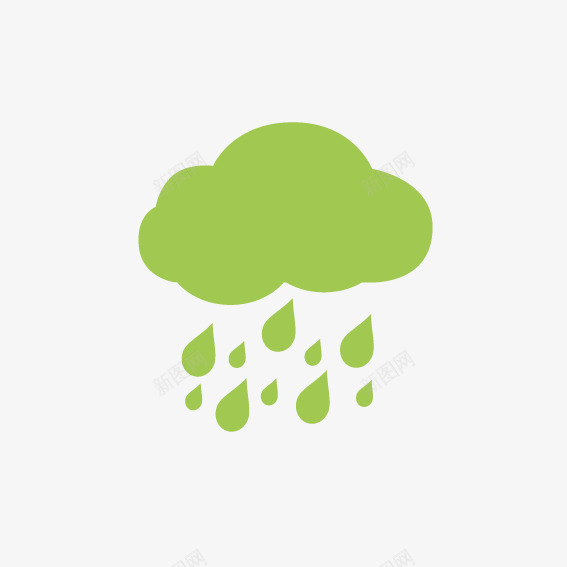 环保下雨图标png_新图网 https://ixintu.com 下雨 云朵 环保 阴雨天气 雨滴