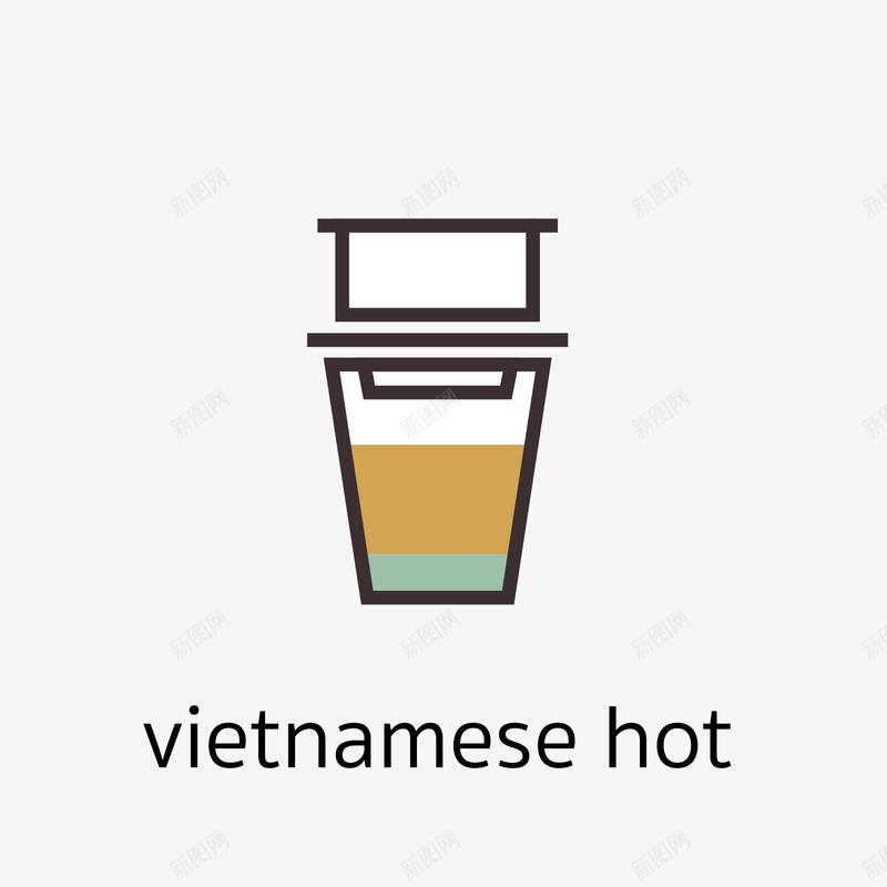 热的美味咖啡图标矢量图ai_新图网 https://ixintu.com 分层 卡通图标 可爱 咖啡 咖啡店相关 热饮 简单 简洁 矢量图
