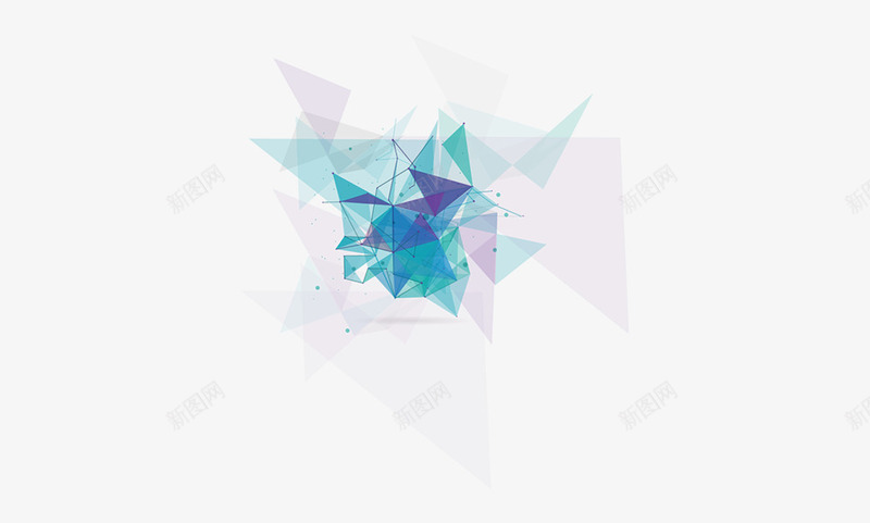 蓝色三角块png免抠素材_新图网 https://ixintu.com 三角 块状 菱形 蓝色