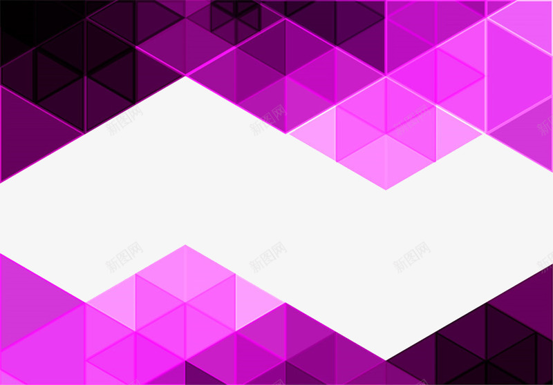 紫色的三角拼接背景图png免抠素材_新图网 https://ixintu.com 三角拼接 紫色 背景