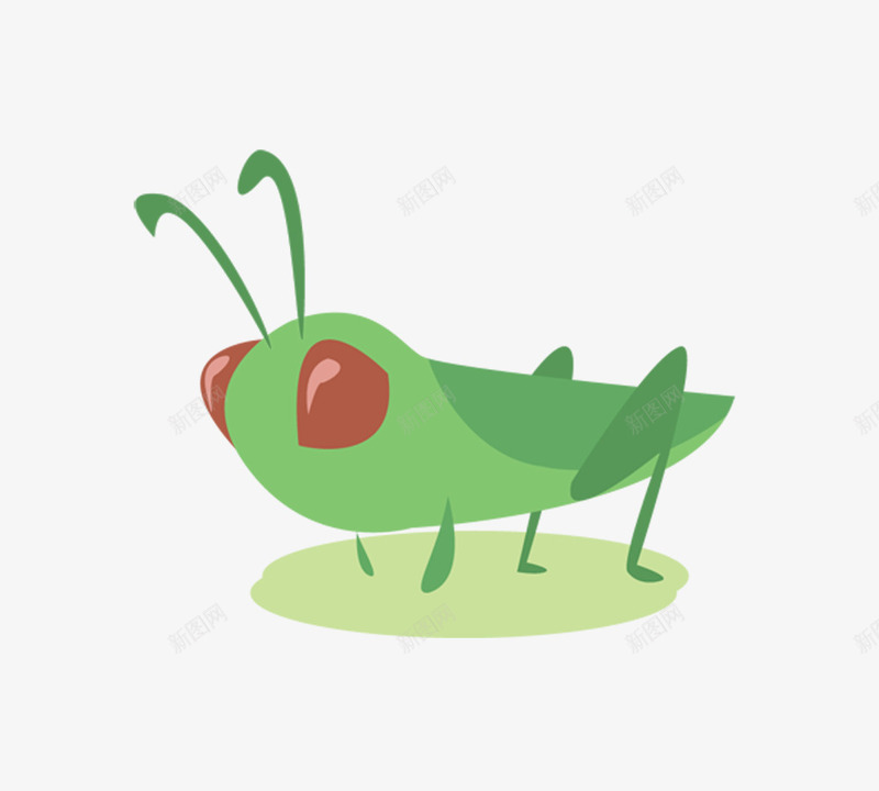 蟋蟀蚂蚱psd免抠素材_新图网 https://ixintu.com 儿童风格 动物 昆虫 蚂蚱 蟋蟀
