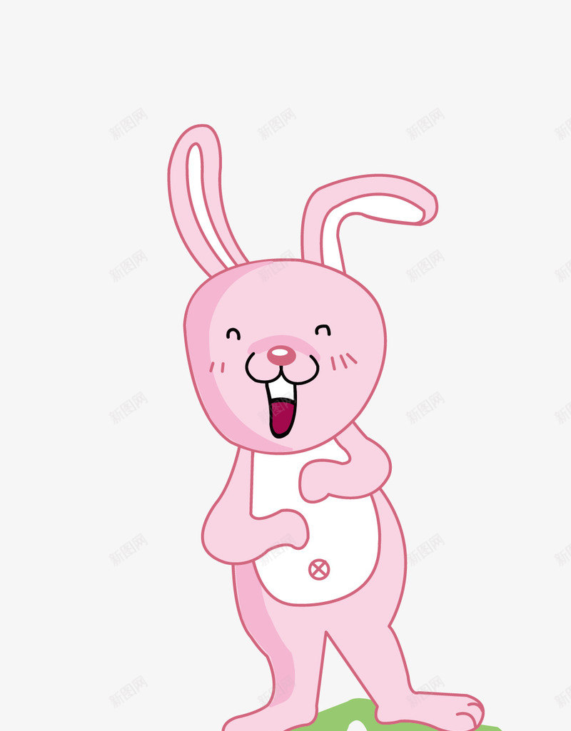 卡通简洁扁平化兔子矢量图eps免抠素材_新图网 https://ixintu.com 兔子 卡通兔子 可爱兔子 大笑图纸 思考当中 扁平化兔子 矢量兔子 粉色兔子 粉色兔子png 矢量图