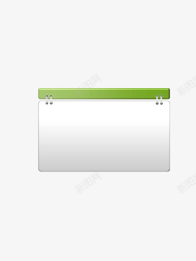 绿色上边便签本式简洁文本框png免抠素材_新图网 https://ixintu.com 上边 文本框 标签按钮 简洁 绿色
