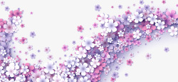 紫色花卉花朵装饰图案素材