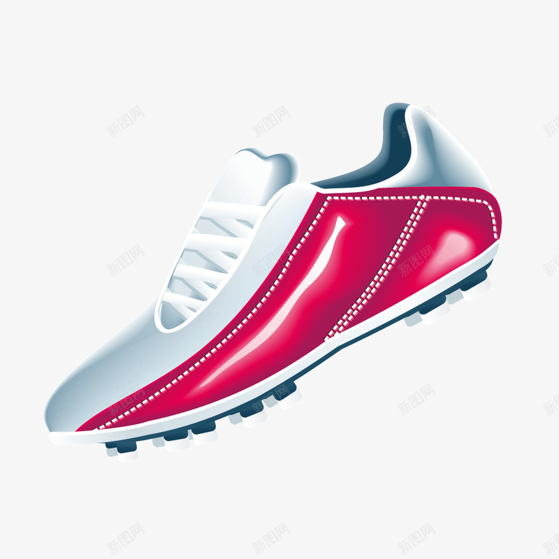 红色运动鞋足球鞋矢量图ai免抠素材_新图网 https://ixintu.com 红色 足球鞋 运动鞋 矢量图