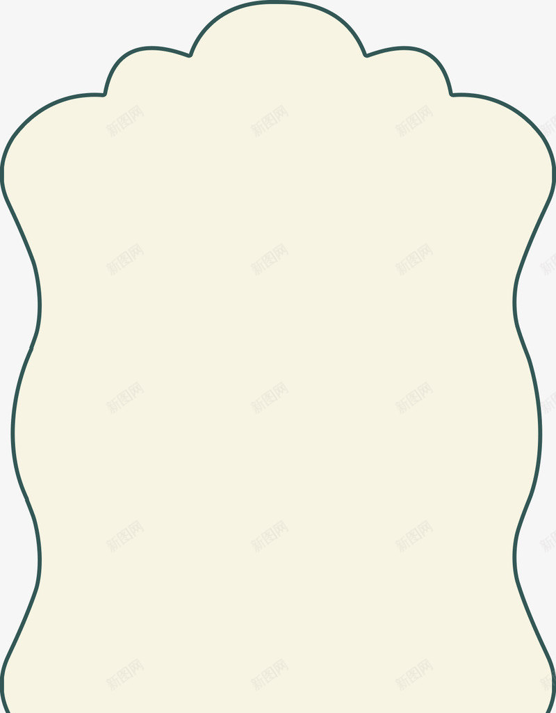 简洁边框png免抠素材_新图网 https://ixintu.com 对话框 简洁 边框