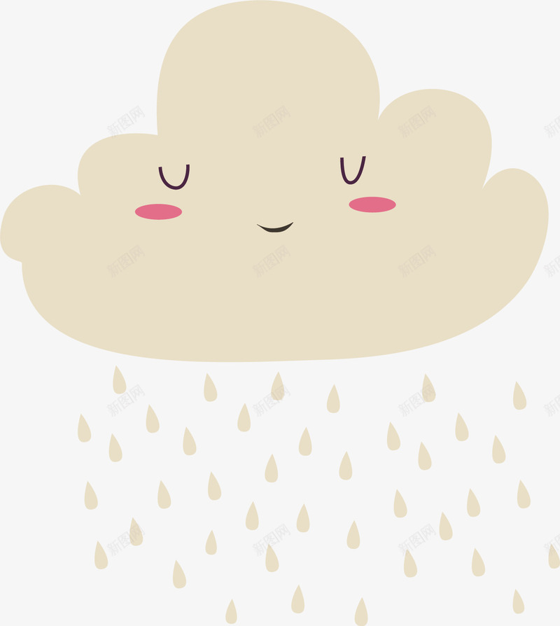 下雨的云朵矢量图ai免抠素材_新图网 https://ixintu.com 下雨 云朵 可爱 水滴 水珠 矢量图 阴雨天气 雨水 雨滴