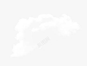 白色云朵笔刷效果合成png免抠素材_新图网 https://ixintu.com 云朵 合成 效果 白色